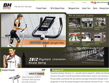 Tablet Screenshot of bh-treadmill.com